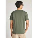 Ανδρική Μπλούζα Κοντό Μανίκι Και Τύπωμα FUNKY BUDDHA FBM013-022-04 ΠΡΑΣΙΝΟ - Image 3