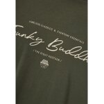 Ανδρική Μπλούζα Κοντό Μανίκι Και Τύπωμα FUNKY BUDDHA FBM013-022-04 ΠΡΑΣΙΝΟ - Image 6