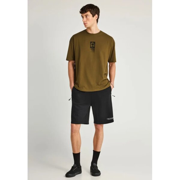 Ανδρική Αθλητική Βερμούδα FUNKY BUDDHA FBM013-050-03 ΜΑΥΡΟ - Image 2