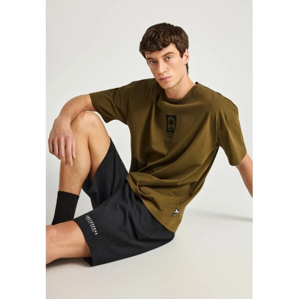 Ανδρική Αθλητική Βερμούδα FUNKY BUDDHA FBM013-050-03 ΜΑΥΡΟ - Image 4