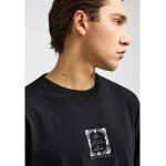 Ανδρική Μπλούζα Κοντό Μανίκι Και Τύπωμα FUNKY BUDDHA FBM013-050-04 ΜΑΥΡΟ - Image 3