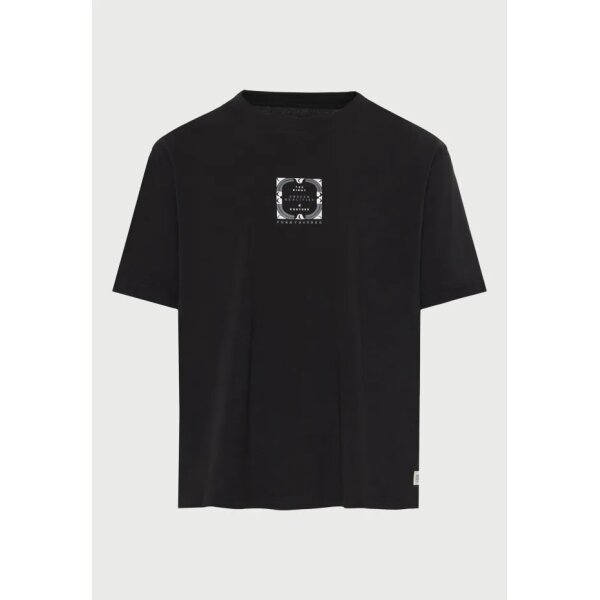 Ανδρική Μπλούζα Κοντό Μανίκι Και Τύπωμα FUNKY BUDDHA FBM013-050-04 ΜΑΥΡΟ - Image 5