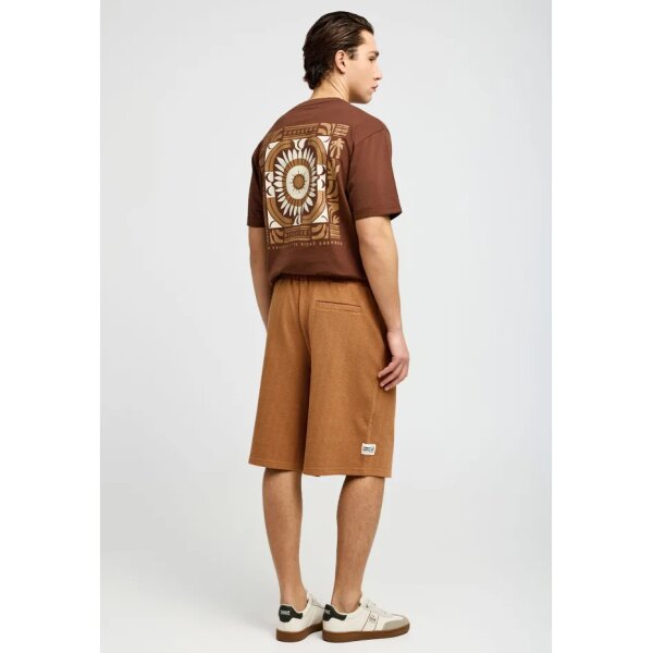 Ανδρική Μπλούζα Κοντό Μανίκι Και Τύπωμα FUNKY BUDDHA FBM013-050-04 BRUNETTE - Image 3