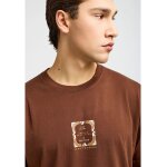 Ανδρική Μπλούζα Κοντό Μανίκι Και Τύπωμα FUNKY BUDDHA FBM013-050-04 BRUNETTE - Image 4