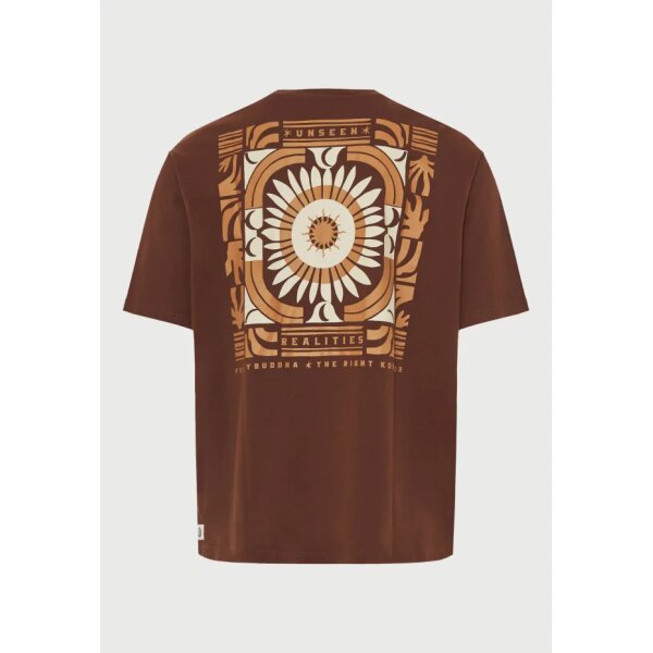 Ανδρική Μπλούζα Κοντό Μανίκι Και Τύπωμα FUNKY BUDDHA FBM013-050-04 BRUNETTE - Image 6