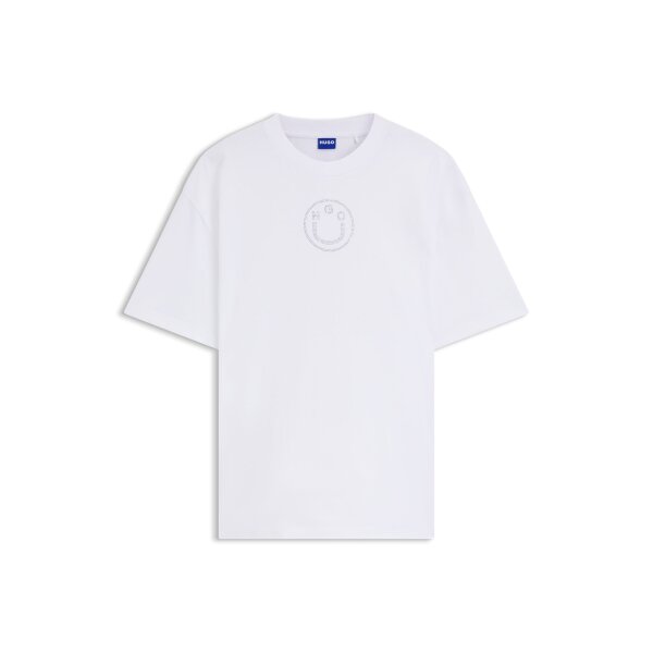 ΓΥΝΑΙΚΕΙΑ ΜΠΛΟΥΖΑ OVERSIZE FIT WHITE HUGO BLUE 50554940-100 - Image 2