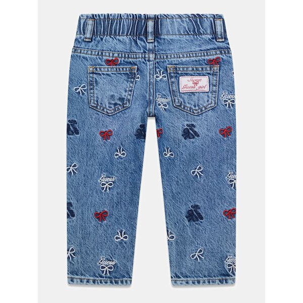 ΠΑΙΔΙΚΟ JEANS ΜΕ ΚΕΝΤΗΜΑΤΑ MOM GUESS K6RA03D45E0-MEMH - Image 3