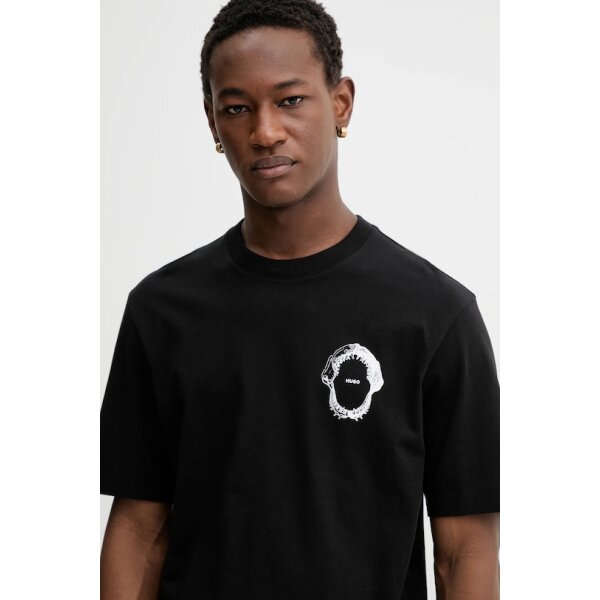 ΑΝΔΡΙΚΗ ΜΠΛΟΥΖΑ ΜΑΥΡΗ HUGO BLUE 50554370-001 - Image 4