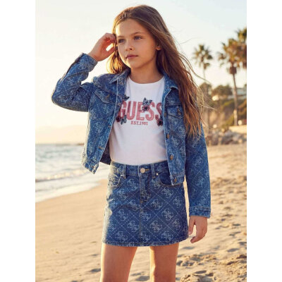 ΠΑΙΔΙΚΗ ΤΖΙΝ ΦΟΥΣΤΑ ΜΠΛΕ ΚΟΡΙΤΣΙ  GUESS J6RD03D5FM0-XI4G