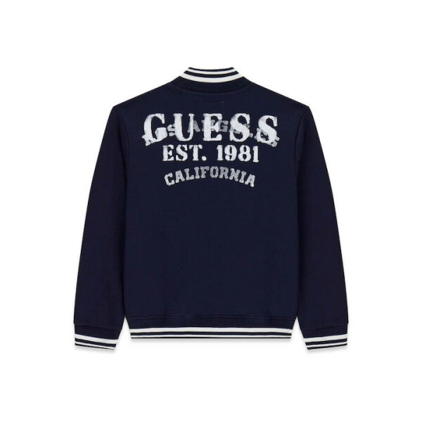 ΠΑΙΔΙΚΟ JACKET BOMBER ΜΠΛΕ ΑΓΟΡΙ GUESS L6Q06K0170-G7V2 - Image 4