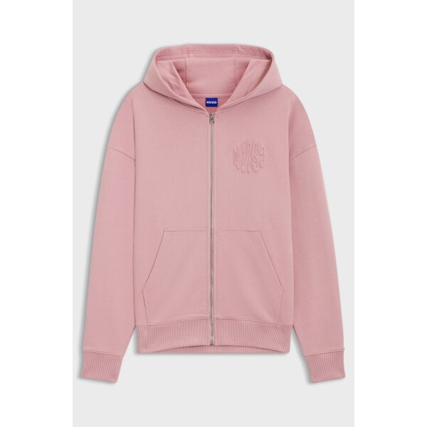 Γυναικεία Ζακέτα Cotton-terry zip-up hoodie Oversized PINK HUGO BLUE 50553980-661 - Image 2