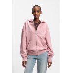 Γυναικεία Ζακέτα Cotton-terry zip-up hoodie Oversized PINK HUGO BLUE 50553980-661