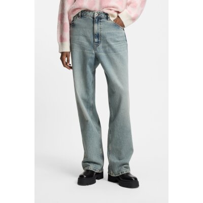 Relaxed-Fit Jeans In Rigid Denim Leni_B - Medium Aged Denim  HUGO BLUE 50553783-435