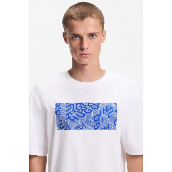 ΑΝΔΡΙΚΗ ΜΠΛΟΥΖΑ ΛΕΥΚΗ HUGO BLUE 50554369-100 - Image 3