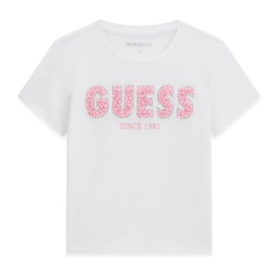 ΠΑΙΔΙΚΗ ΜΠΛΟΥΖΑ ΛΕΥΚΟ ΚΟΡΙΤΣΙ  GUESS J6RI24K6YW4-F0E1