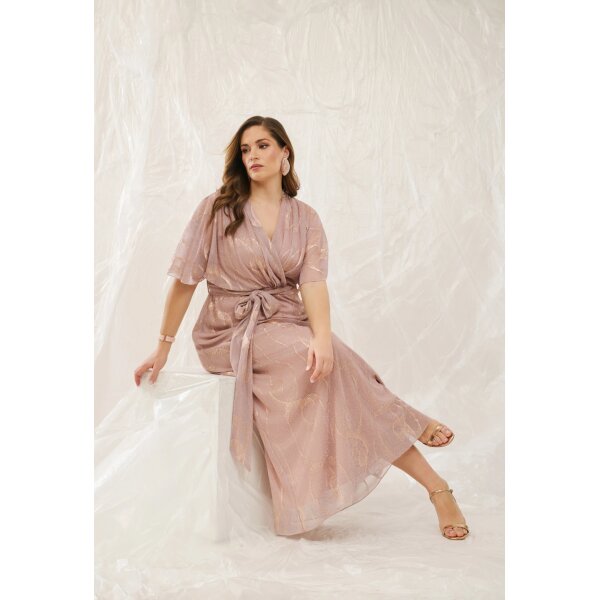 MAXI ΦΟΡΕΜΑ ΜΕ ΜΕΤΑΛΛΙΖΕ ΣΧΕΔΙΟ ΚΑΙ ΖΩΝΗ 08.44005-mpe.m DESIREE - Image 2