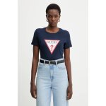 Γυναικείο T-shirt με τριγωνικό λογότυπο Μπλέ GUESS W1YI1BI3Z14-G7P1
