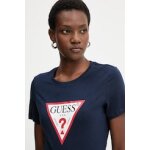 Γυναικείο T-shirt με τριγωνικό λογότυπο Μπλέ GUESS W1YI1BI3Z14-G7P1 - Image 4
