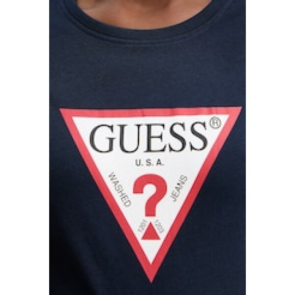 Γυναικείο T-shirt με τριγωνικό λογότυπο Μπλέ GUESS W1YI1BI3Z14-G7P1 - Image 5