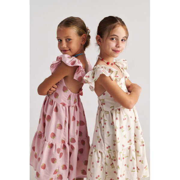 T7079 Ecrou Summer Tart 3-Layer Ruffle Dress for Kids Two in a Castle - Image 5
