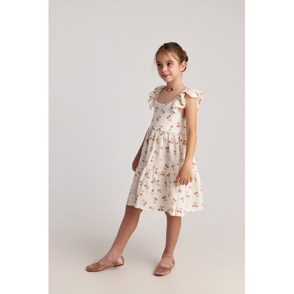 T7079 Ecrou Summer Tart 3-Layer Ruffle Dress for Kids Two in a Castle - Image 3
