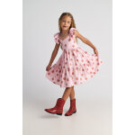 T7079 Pink Summer Tart 3-Layer Ruffle Dress for Kids Two in a Castle