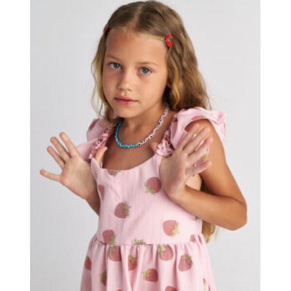 T7079 Pink Summer Tart 3-Layer Ruffle Dress for Kids Two in a Castle - Image 4