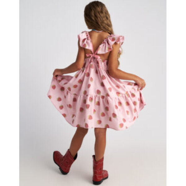T7079 Pink Summer Tart 3-Layer Ruffle Dress for Kids Two in a Castle - Image 5