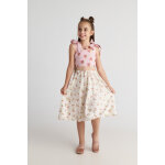 T7080 Summer Tart Set with Top & Midi Skirt for Kids Two in a Castle