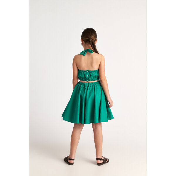 T7113 Bubblegum Forest 2-Piece Circle Dress Two in a Castle Green - Image 2