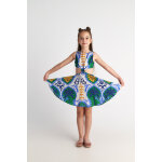 T7170 Floor of the Ocean 70’s Knot Dress Two in a Castle