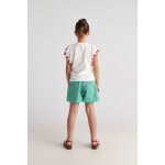 T7178 Forest Sky Set With Cherries Sleeve Top & Vichy Shorts Two in a Castle - Image 2